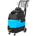 A blue and black Mytee Lite carpet extractor on wheels.