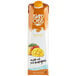A carton of Island Oasis Mango Puree Beverage Mix with white and orange packaging.