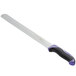 A Dexter-Russell slicing knife with a purple handle.