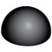 A close-up of a black Silikomart semi-sphere.