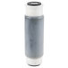 A close up of a grey 3M Water Filtration Products retrofit carbon water filtration cartridge.