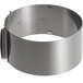 An Ateco stainless steel adjustable round cake ring.