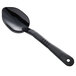 A black Carlisle salad bar spoon with a handle.