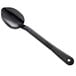 A black Carlisle salad bar spoon with a handle.