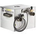 A stainless steel Grease Guardian CG-4 Combi Guardian with a black hose.