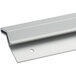 An aluminum wall mounted ticket holder with two holes.