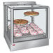 A Hatco countertop heated display warmer with pizzas inside.