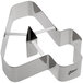 A stainless steel Ateco number 4 cookie cutter.