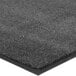 A Lavex charcoal gray carpet mat with black edges.