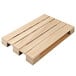 A Solia medium wooden tray pallet with four slats.