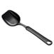 A black plastic Linden Sweden Gourmaid prep spoon with a handle.