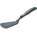 A gray Linden Sweden Gourmaid silicone perforated wide spatula.