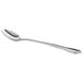 An Acopa stainless steel iced tea spoon with a handle on a white background.