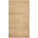 A brown paper Lavex filter bag with a crease.
