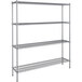 A Steelton wire shelving unit with 4 shelves.