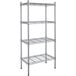 A Steelton wire shelving kit with four metal shelves.