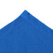 A royal blue Intedge chef neckerchief with a seam.