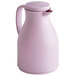 An Acopa Pastels purple thermal carafe with a lid and handle.