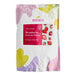 A white bag with a red label for Bossen Strawberry Snow Ice Powder Mix with pink and purple designs.
