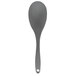 A Tablecraft grey flexible silicone spoon with a handle.