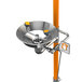 A Guardian Equipment stainless steel safety station with eyewash and hand / foot control.