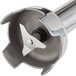 The stainless steel AvaMix heavy-duty blending shaft with a metal blade.
