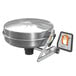 A Guardian Equipment stainless steel wall mounted eye and face wash station with a cover.