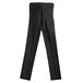 Henry Segal customizable black flat front tuxedo pants with a white background.