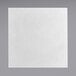 A white square Hoffmaster linen-like dinner napkin with a gray border.