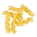A pile of Regal rotini pasta on a white background.