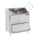 A stainless steel Texican Specialty Products nacho chip warmer with clear Lexan loading doors.