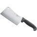 A Schraf 7" meat cleaver with a black TPRgrip handle.
