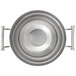 A Vollrath stainless steel bowl with handles.