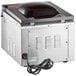 A VacPak-It chamber vacuum packing machine with a black lid.