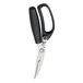 Tablecraft stainless steel poultry shears with black handles.