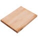 A John Boos maple wood cutting board with hand grips on a white background.