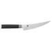 A Shun Classic boning and fillet knife with a black handle and silver blade.