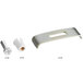 An Assure Parts undermount sink mounting kit with metal clips and white plastic pieces with silver screws and nuts.