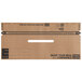 A brown cardboard box with black text reading "13" Handle Cuff Tamper Evident Bag Seal" and a hole in the middle.