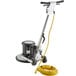 A Lavex floor polisher machine with a yellow cord.