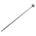 A long metal rod with a round metal object on the end.
