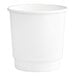 A white Choice double wall paper hot cup.