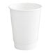 A white Choice paper hot cup.