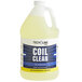 A plastic jug of Noble Chemical Tech Line 1 Gallon Concentrated Foaming Heavy-Duty Condenser Coil Cleaner with a yellow liquid and a label.