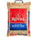 A 10 lb bag of Royal Basmati Rice with a red and blue label.
