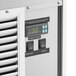 The digital temperature control panel for an Avantco horizontal air curtain merchandiser.