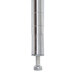 A close up of a Metro Super Erecta stainless steel post.