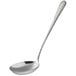 An Acopa Industry stainless steel ladle with a long handle.