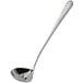 An Acopa stainless steel serving ladle with a long handle.