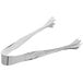Acopa Swirl stainless steel ice tongs with two handles.